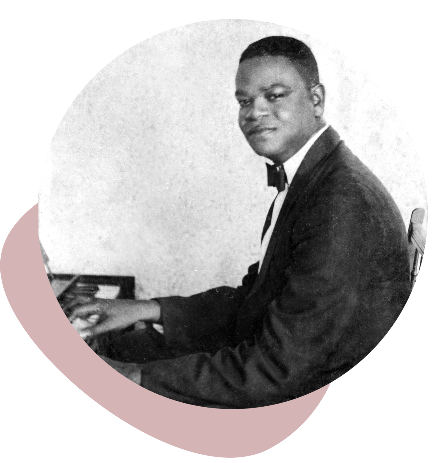 Pixinguinha ao piano, dec. 1930 - 
          Fotógrafo não identificado
